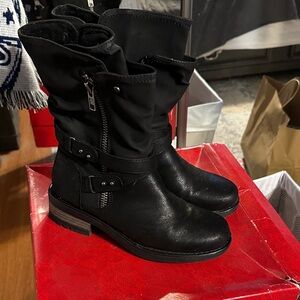 Carlos Santana Black Combat Boots